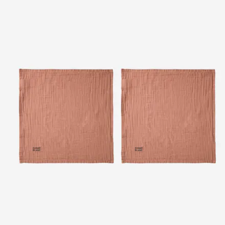 Image du cadeau : Lot de 2 serviettes de table Carré Blanc