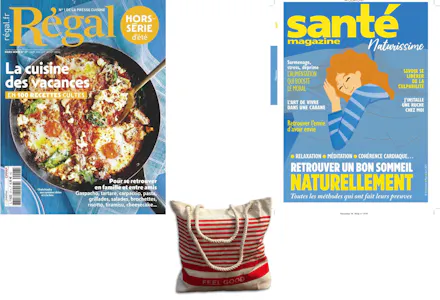 Image du cadeau : Sac cabas + HS27REG La cuisine des vacances + NAT18 