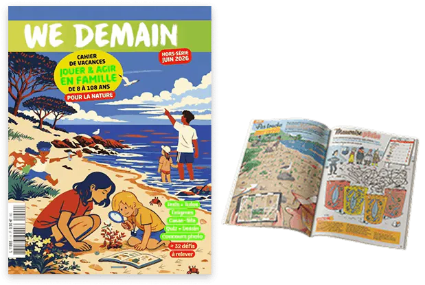 Le Cahier de vacances WE DEMAIN est inclus